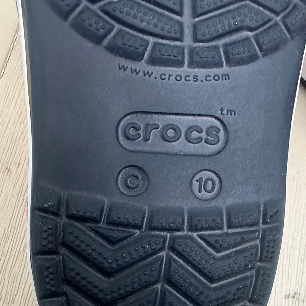 CROCS Kids Black Clogs with Red Strap and Multicolor Mickey Trim - Picture 7 of 7